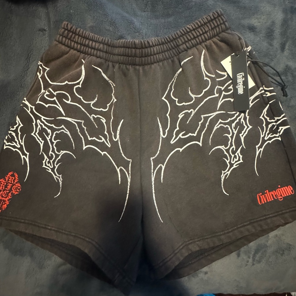 Civil Regime Black Athletic Shorts